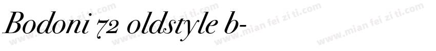 Bodoni 72 oldstyle b字体转换